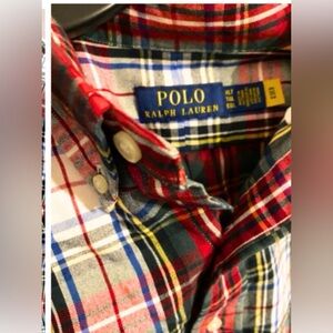 Polo Ralph Lauren Plaid Oxford Shirt Men’s XLT Big Tall Pony Logo